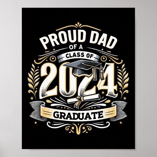 Pap van een CL van 2024 Senior Funny Afstuderen 24 Poster (Voorkant)