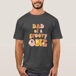 Pap van een Groovy One Retro First Birthday Shirt