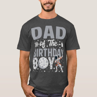 Pap van het 'Birthday Astronaut Boy Space Theme' d T-shirt