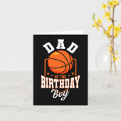 Pap van het Birthday Boy Basketball Theme Bday Par Kaart (Gele Bloem)