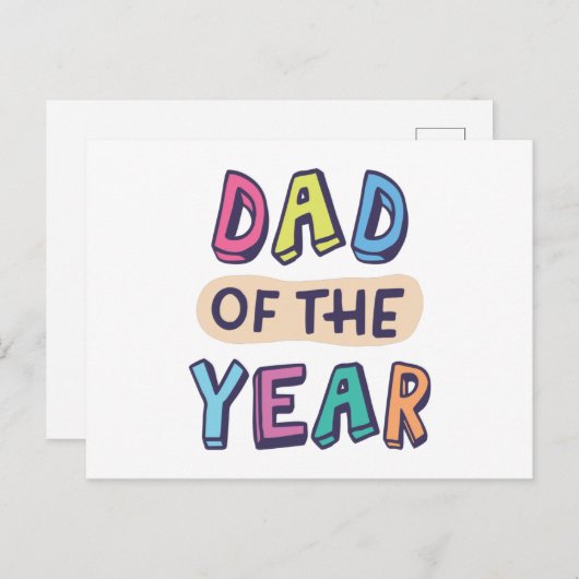Pap van het Jaar Briefkaart (Voorkant / Achterkant)