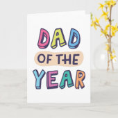 Pap van het Jaar Kaart (Gele Bloem)