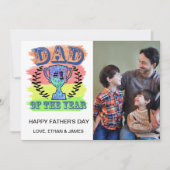 Pap van het Jaar -Vaderdag Fotokaart Kaart (Voorkant)