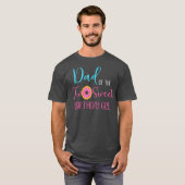 Pap van het meisje van twee zoete verjaardag twee  t-shirt (Voorkant volledig)