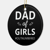 Pap van meisjes die ik niet genummerd heb keramisch ornament (Links)