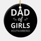 Pap van meisjes die ik niet genummerd heb keramisch ornament (Achterkant)