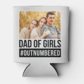 Pap van meisjes #Outnumed Blikjeskoeler (Voorkant)