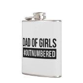 Pap van meisjes #Outnumed Heupfles (Links)