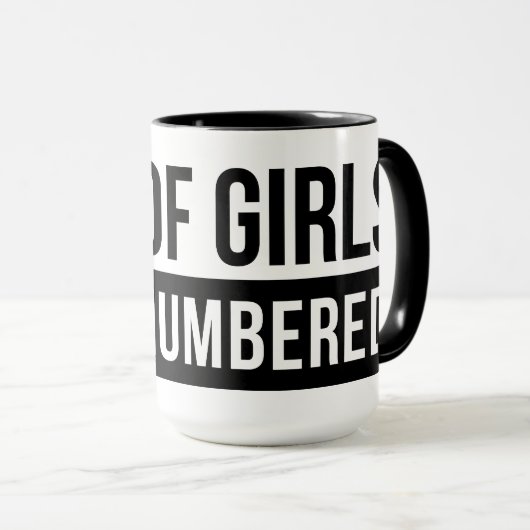 Pap van meisjes #Outnumed Mok (Voorkant rechts)