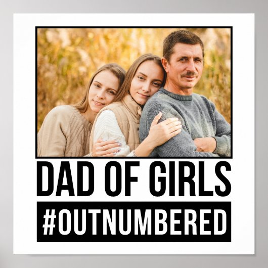 Pap van meisjes #Outnumed Poster (Voorkant)