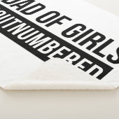 Pap van meisjes #Outnumed Sherpa Deken (3/4)