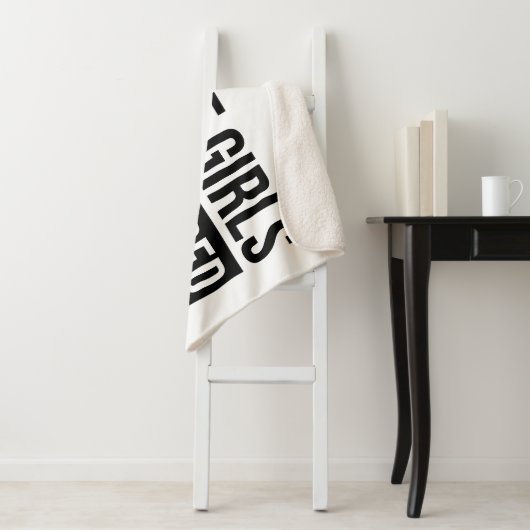 Pap van meisjes #Outnumed Sherpa Deken (In situ)