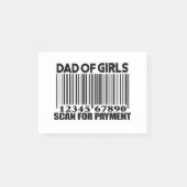 Pap van meisjes Scannen naar betaling Post-it Note (Voorkant)