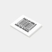 Pap van meisjes Scannen naar betaling Post-it Note (Schuin)