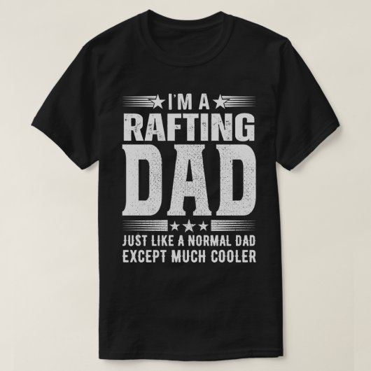 Pap van Rafting Birthday Gift vaders dag Cadeau (1 T-shirt (Design voorkant)