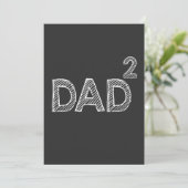 Pap van twee Kinder grappige vader van 2 Vaderdag  Kaart (Staand voorkant)