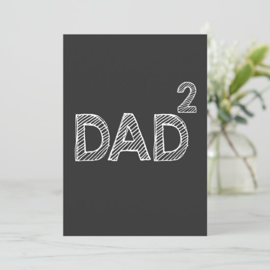 Pap van twee Kinder grappige vader van 2 Vaderdag  Kaart (Staand voorkant)