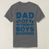 Pap van Twin Boys Classic Overhaalver Funny Twin D T-shirt (Design voorkant)