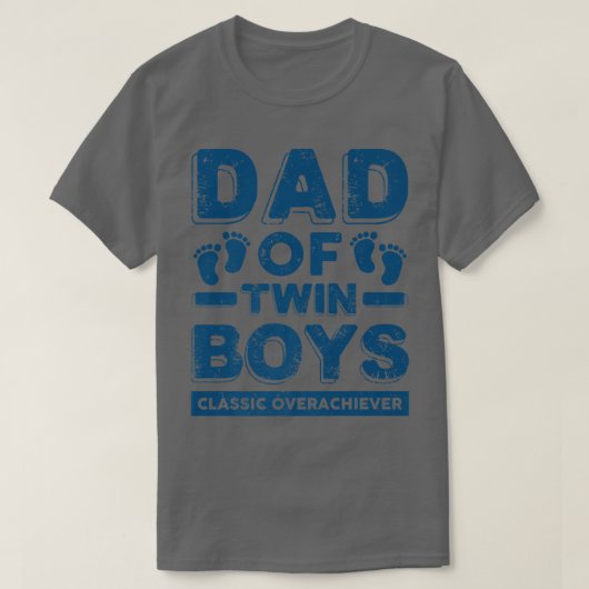 Pap van Twin Boys Classic Overhaalver Funny Twin D T-shirt (Design voorkant)