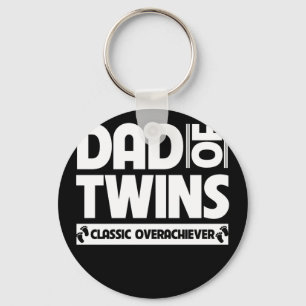 Pap van Twins Classic Overhaalver Vaderdag Sleutelhanger