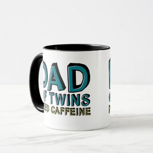 Pap van Twins heeft Caffeine nodig Mok (Voorkant links)