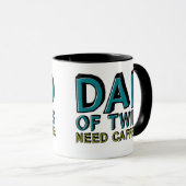 Pap van Twins heeft Caffeine nodig Mok (Voorkant rechts)