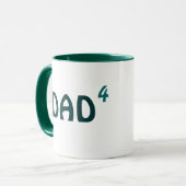 Pap van vier mokken: Papa tot vierde macht - Geper Mok (Voorkant links)