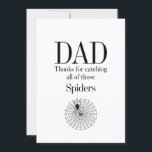 Pap vangt Vaderdag Birthday Card Kaart<br><div class="desc">Pas de aangepaste tekst hierboven aan. U kunt extra coördinerende punten in ons "VOOR DAD"collectie vinden.</div>