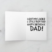 PAP VERJAARDAG WENSKAART SFINX CAT GRAPPIG FEESTDAGEN KAART (Binnen)