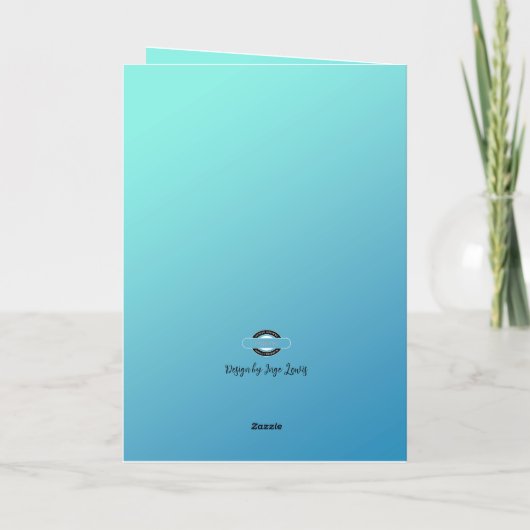 Pap Verjaardag, Zwart Stropdas, Modern, Cool Folie Wenskaart (Achterkant)