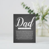 Pap verjaardagskaart om alle redenen die we van je (Staand voorkant)