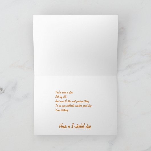 Pap verjaardagskaarten kaart (Binnen)