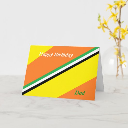 Pap verjaardagskaarten kaart (Gele Bloem)