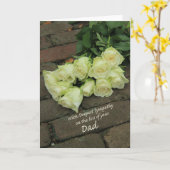 Pap verlies Sympathie roos kaart (Gele Bloem)