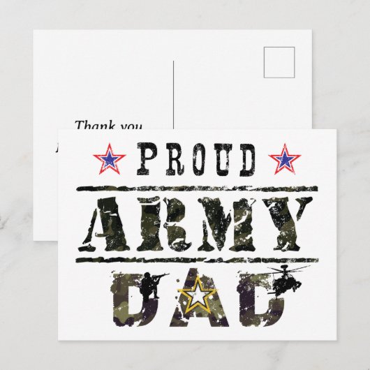 Pap voor het leger briefkaart (Voorkant / Achterkant)