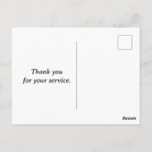 Pap voor het leger briefkaart (Achterkant)