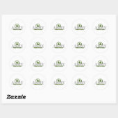 Pap voor het leger ronde sticker (Vel)