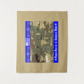 Pap voor het leger wandkleed (Voorkant)