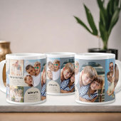 Pap We houden van je altijd 6 fotocollage Jumbo Grote Koffiekop