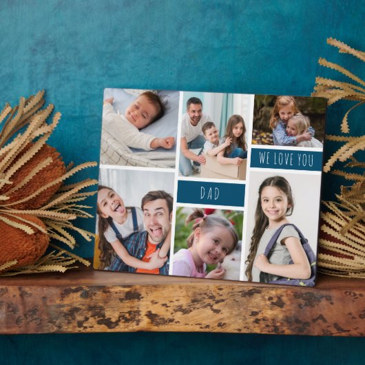 Pap We houden van je foto Collage Fotoplaat (Zijkant)