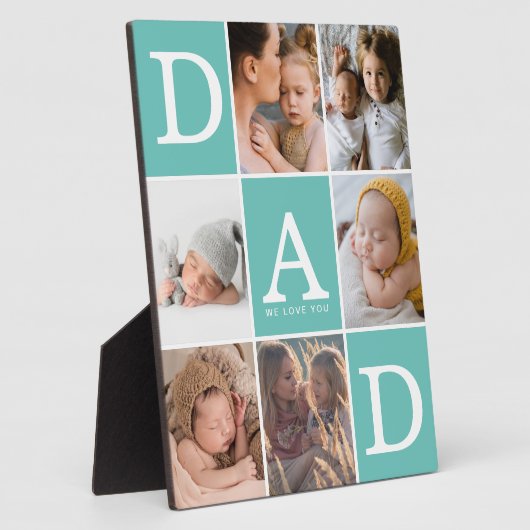 Pap We houden van je foto Collage Fotoplaat (Zijkant)