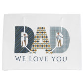 Pap We houden van je foto Gift Bag Groot Cadeauzakje (Voorkant)
