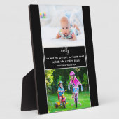 Pap We houden van je gedicht zwart en witte aangep Fotoplaat (Zijkant)