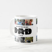 Pap, we houden van je - Vaderdag 6 Fotocollage Koffiemok (Voorkant links)