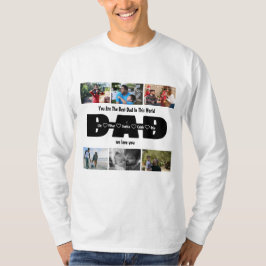 Pap, we houden van je - Vaderdag 6 Fotocollage T-shirt