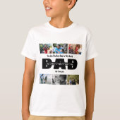 Pap, we houden van je - Vaderdag 6 Fotocollage T-shirt (Voorkant)