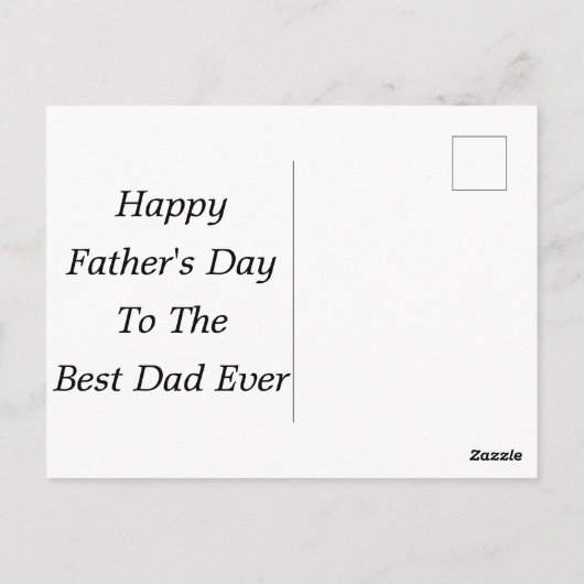 Pap, we houden van je Vaderdag Foto Briefkaart (Achterkant)