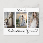 Pap, we houden van je Vaderdag Foto Briefkaart (Voorkant)