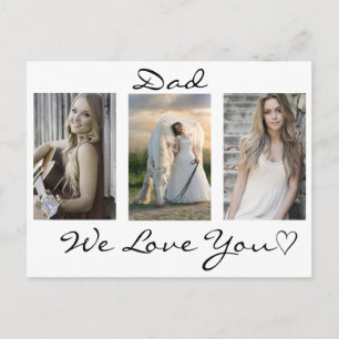 Pap, we houden van je Vaderdag Foto Briefkaart