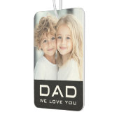 Pap we houden van je vaderdag foto zwart luchtverfrisser (Links)